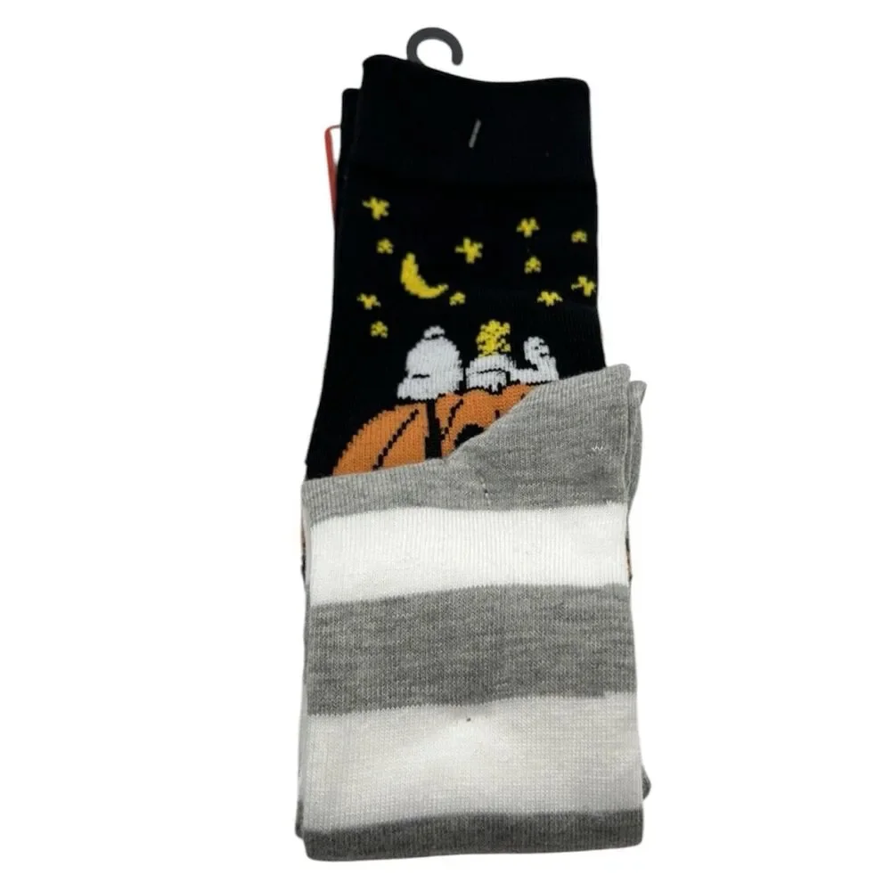 Peanuts Women's Snoopy Pumpkin Halloween Knee-High Socks, 1-Pack 4-10